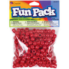 PONY BEADS RED